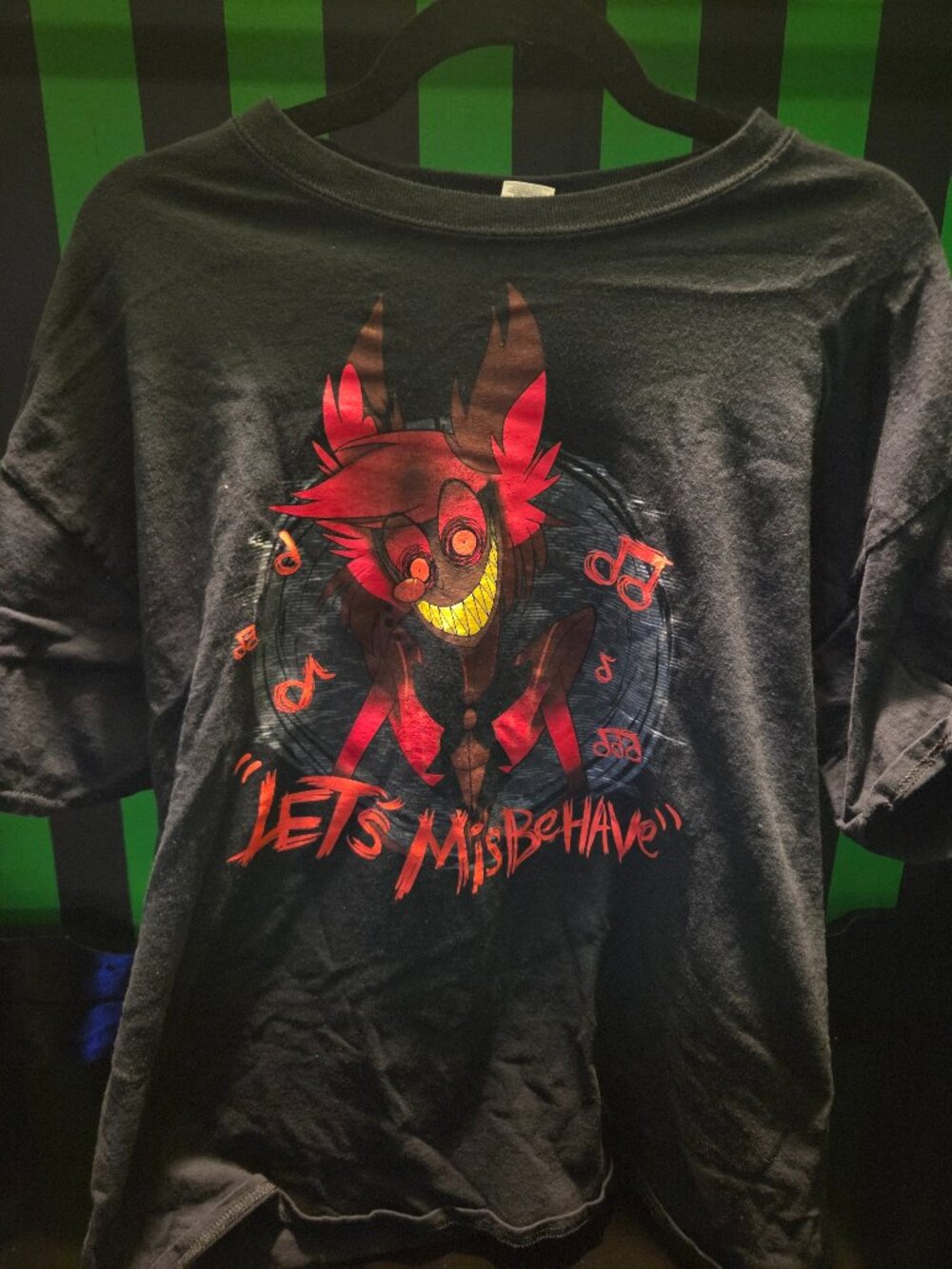 [VAULTED] Official Hazbin Hotel Alastor "Let's Misbehave" T-Shirt - XL